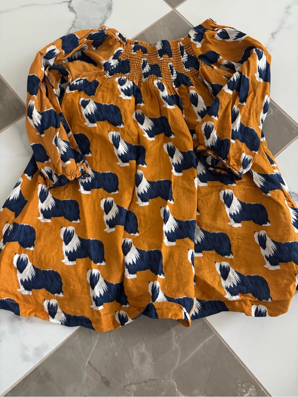Pink chicken St. Bernard dress
